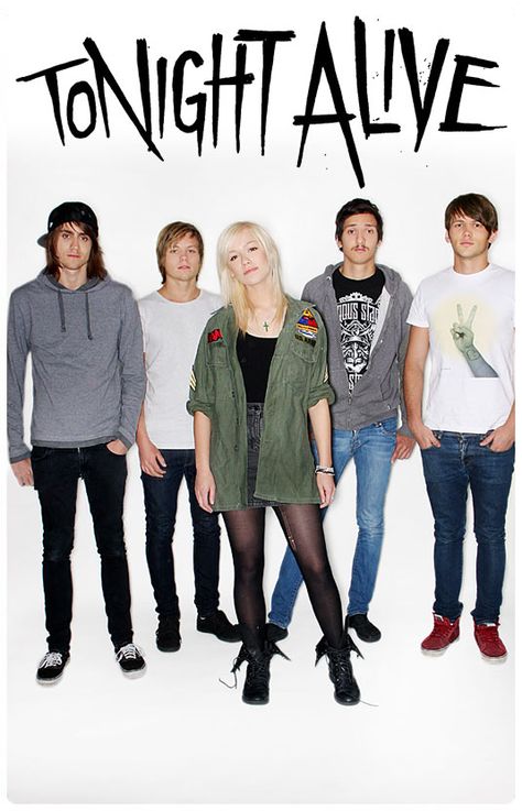 Tonight Alive❤️ Saw them at the Kerrang! Tour and I've loved them ever since Tonight Alive Jenna, Two Door Cinema Club, Tonight Alive, I See Stars, Hollywood Undead, Games Kids, Halestorm, Games Board, Love Band