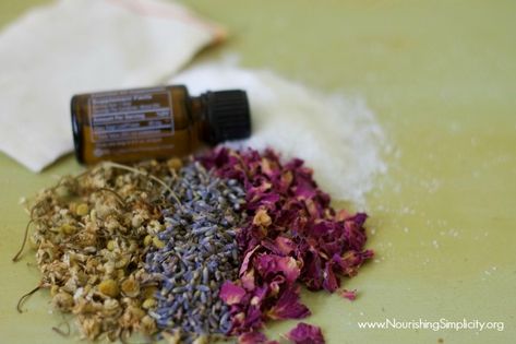 Herbal Bath Soak for Cramps - Nourishing Simplicity Menstrual Bath Soak, Bath Herbs, Menstrual Cramps Relief, Essential Oil Menstrual Cramps, Natural Remedies For Cramps, Herbal Bath Soak, Menstrual Cramps Remedies, Beauty Business Ideas, Remedies For Fever