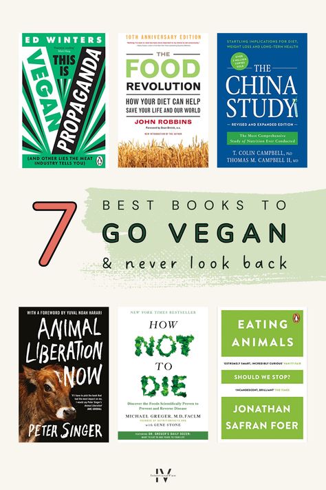 Looking for the best vegan books to read this year? These 7 books on veganism gave me a well-rounded perspective as a new vegan. Powerful, persuasive, and easy to read, this is essential reading to add to your green bookshelf! 📗 Green Bookshelf, Green Bookshelves, Vegan For Beginners, Vegan Books, Healthy Book, How To Become Vegan, Vegan Inspiration, Vegan Nutrition, Vegan Cookbook