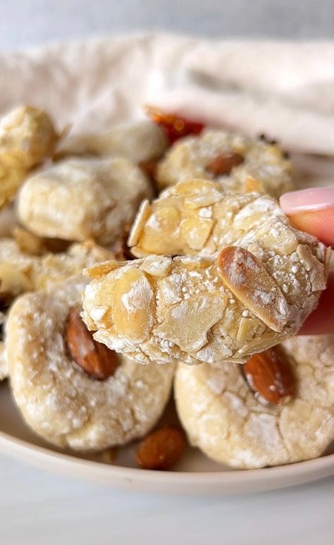 The Modern Nonna, Amaretti Cookie Recipe, Modern Nonna, Italian Almond Cookies, Amaretti Cookies, Italian Cookie Recipes, Favorite Cookie Recipe, Full Recipes, Almond Flour Recipes