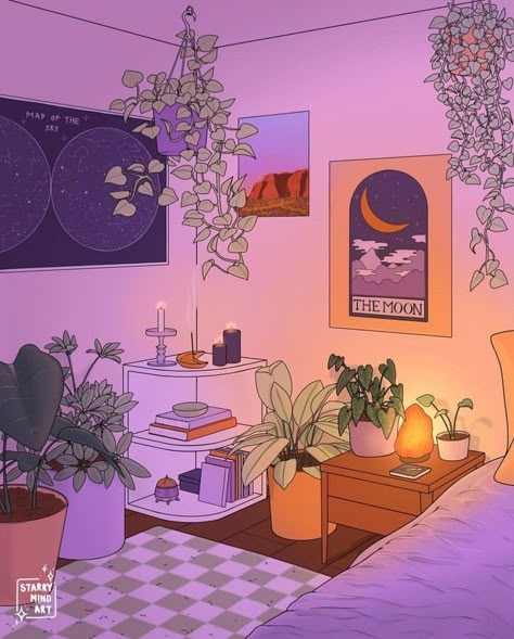 Aesthetic Room Art Drawing, Anime Room Illustration, Bedroom Digital Art, Lofi Vibes, Lofi Art, Cute Digital Art, Lofi Aesthetic, Mind Art, Arte Van Gogh