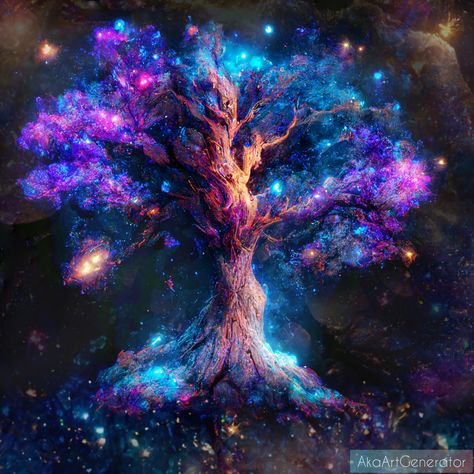 Tree Of Souls, Galaxy Tree, Spirit Tree, Tree Of Life Artwork, Tree Of Life Painting, World Tree, Fantasy Tree, Best Nature Wallpapers, Magical Tree