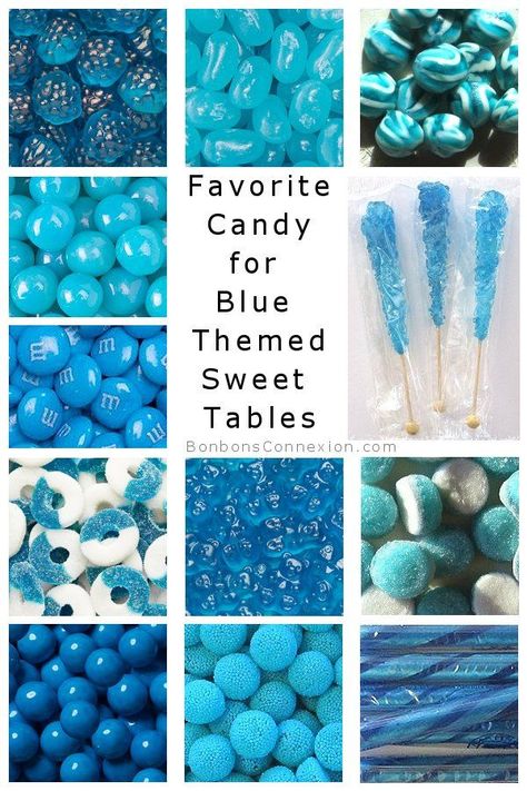 Blue Candy Table, Blue Candy Bars, Baby Shower Candy Table, Blue Candy Buffet, Baby Shower Candy Bar, Candy Buffet Wedding, Baby Shower Candy, Shower Desserts, Sweet Tables