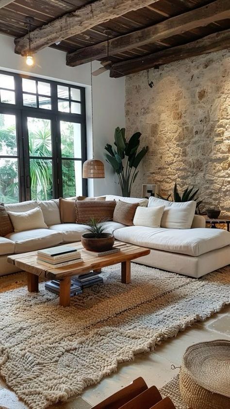 Hacienda Interior Design, Spanish Living Room, Spanish Style Home Interior, Modern Hacienda, Spanish Home Decor, Mediterranean Interior Design, Mediterranean Interior, Spanish Style Home, Dream House Interior