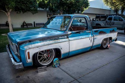 Square Body Chevy, Slammed Trucks, Patina Paint, Muscle Truck, Chevy Classic, Dropped Trucks, Dually Trucks, Lowered Trucks, White Truck