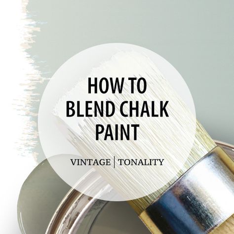 Behr Chalk Paint Colors, How To Make Chalk Paint, Chalk Paint Colors Combinations, Sealing Chalk Paint, Paint Blending Techniques, Make Your Own Chalk Paint, Blending Paint, Paint Blending, Best Chalk Paint