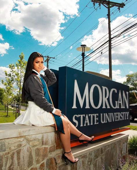 Nursing Photoshoot, Graduation Party 2023, Graduation Photo Shoot Ideas, College Graduation Ideas, Bday Photoshoot Ideas, Graduation Looks, Vision Board For 2023, Morgan State University, College Decision