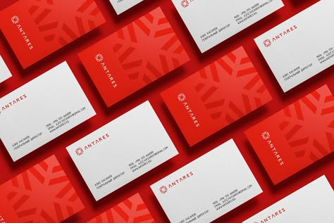 Antares Creative Group on Behance Red Brand Identity, Business Card Red, Identity Card Design, Bishkek Kyrgyzstan, Business Card Logo Design, Stationary Branding, Business Cards Layout, Advertising Logo, Visit Card