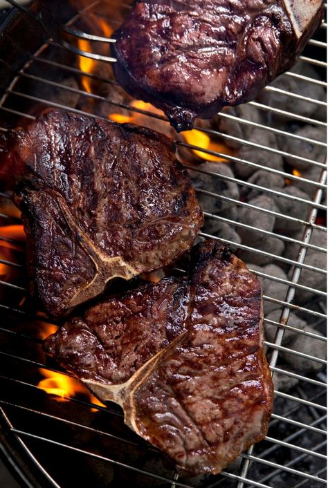 Grill Steaks On Charcoal, How To Cook A Porterhouse Steak, Porter House Steak Recipe, Porterhouse Steak Recipe Grill, Charcoal Grill Steak, Steak On Gas Grill, Porterhouse Steak Recipe, Grilled Porterhouse Steak, Wood Pellet Grill Recipes