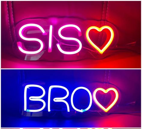 *Rakhi Special Bro/Sis Neon😍* ���😊Size - 6*12 😊Price - 849+ shipping 😊Dispatched✈️ time - 5days *Order now 9671586866* # AACD #gifts #cakespersonalizedgifts ✨✨✨✨✨✨✨✨✨ Sis And Bro, Rakhi Special, Black Woman Artwork, Woman Artwork, Bro Sis, Flowers And Gifts, Cake Delivery, Neon Sign, Order Now