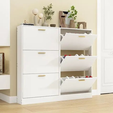 Amazon.com: Small Apartment Furniture Hidden Shoe Storage, Narrow Shoe Storage, Storage For Entryway, Small Apartment Furniture, Slim Shoe Cabinet, Shoe Cabinet Entryway, Narrow Storage Cabinet, Entryway Shoe Storage, Narrow Shoes