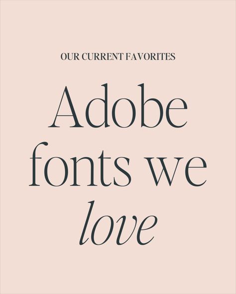 Fonts can make or break your brand identity, and we’ve got a lineup that’s giving timeless elegance and major vibes right now! Peep some of our current font crushes  Whether you’re rebranding or just vibing up your current design, fonts matter. We’re obsessed with classic, clean typefaces that speak sophistication. These beauties from Adobe Fonts are giving us all the mood. From Questa Grande’s classy vibes to Ivy Ora’s minimalist feel, these fonts are designed to elevate any project. Your ... Luxury Adobe Fonts, Trendy Serif Fonts, Rounded Serif Font, Playful Font Pairings, Unisex Fonts, Elegant Adobe Fonts, Free Adobe Fonts, Adobe Fonts Combinations, Adobe Illustrator Fonts