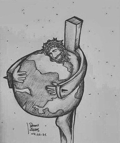 Drawing Ideas Christian, Drawing Bible, Jesus Art Drawing, Simple Drawing Ideas, Christian Drawings, Line Tattoo Ideas, Bible Drawing, Jesus Drawings, Jesus Christ Artwork