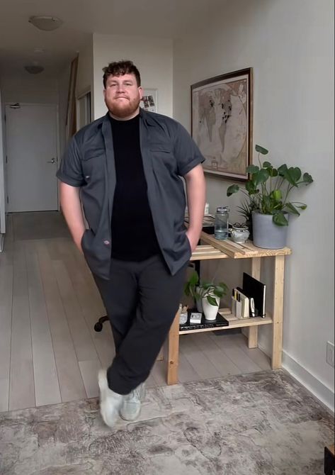 Xxxl Mens Fashion, Thick Boy Fashion Outfits, Mens Fall Outfits Plus Size, Men’s Casual Outfits Plus Size, Mens Business Casual Plus Size, Mens Fashion Broad Shoulders, Big Guy Summer Outfit, Men’s Casual Fashion Plus Size, Big Mens Fall Fashion