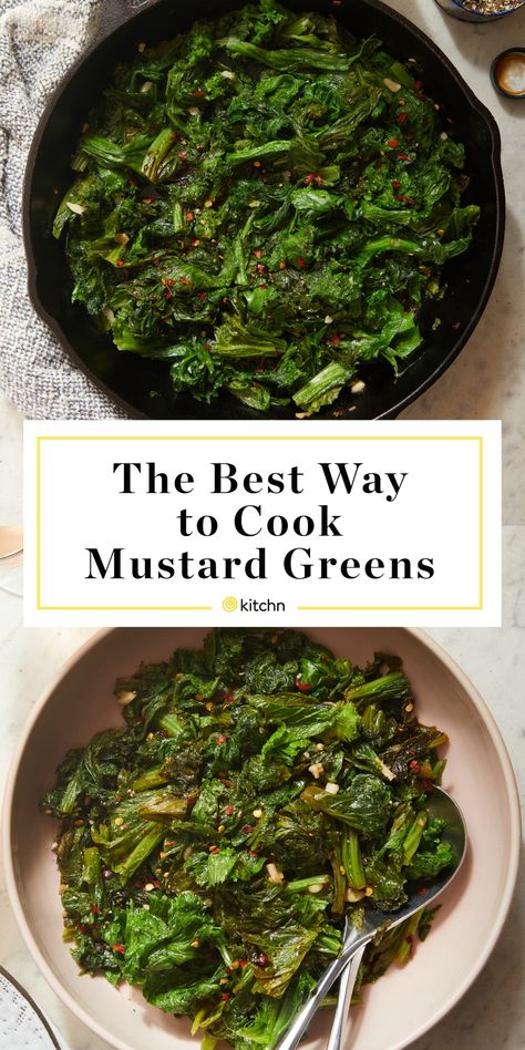 Easy Mustard Greens Recipe, Kale And Mustard Greens Recipe, Green Mustard Recipe, How To Cook Mustard Greens Recipes, Mustard Greens Recipe Vegan, Vegan Mustard Greens, Vegan Greens Recipe, Cooked Greens Recipes, Mustard Greens Recipe Healthy