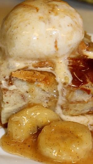 Disney's Ohana Bread Pudding Ohana Bread, Poor Mans Pudding, Bananas Foster Sauce, Bread Puddings, Bananas Foster, Bread Pudding Recipe, Disney Recipes, Dessert Bread, Yummy Sweets