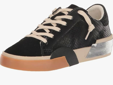 Very popular low sneaker shoe. Cute with jeans, shorts,  and skirts Dolce Vita Sneakers, Neutral Capsule Wardrobe, Fashion Shoes Flats, Chic Heels, Fashion Toys, Distressed Leather, Fashion Sneakers, Cute Shoes, Jeans Shorts