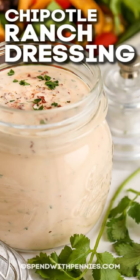 Chipotle Ranch Dressing Recipe, Homemade Chipotle Ranch, Chipotle Ranch Sauce, Spicy Ranch Dressing, Low Carb Greek Yogurt, Chipotle Peppers In Adobo Sauce, Chipotle Ranch Dressing, Chipotle Dressing, Homemade Chipotle