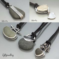 A little shop update Beach Stones Jewelry, Pebble Jewelry, Laura Jane, Metal Clay Jewelry, Rock Jewelry, Silver Jewelry Earrings, Beach Stones, Cool Ideas, Dremel