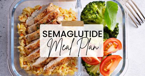 Semaglutide Meal Plan - Countess of Shopping Semiglutide Food Ideas, Recipes For Semiglutide, Meals On Semaglutide, Semiglutide Food Plan, Semiglutide Breakfast Ideas, What To Eat While On Semaglutide, Gl1p Meals, Semi Glue Tide Diet, Semaglutide Food List