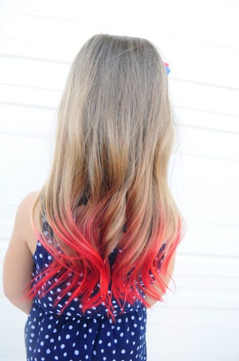 how to dye your hair with kool aid 7 Hair Dye For Kids, Khloe Hair, Kool Aid Hair Dye, Kool Aid Hair, Kids Hair Color, Dyed Tips, Hair Dye Tips, Black Rocks, Dyed Hair Pastel