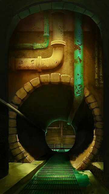 Sewer Drawing, Tmnt Aesthetic, Underground Illustration, Graffiti Alphabet Styles, Hirst Arts, Diorama Ideas, Guys And Dolls, Level Design, Fantasy Places