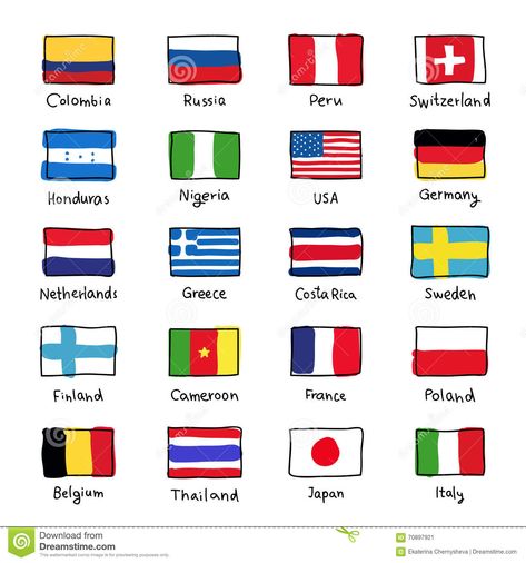 Icons Of Flags Of Different Countries Stock Vector - Illustration of france, outline: 70897921 Country Flag Instagram Highlight, World Flags With Names, Flags Of Different Countries, Flags Illustration, Different Country Flags, Country Icons, All Country Flags, Flags Of European Countries, Country Flags Icons