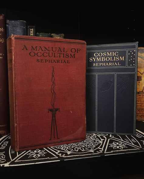 A Manual of Occultism & Cosmic Symbolism 🪐Magickal Studies | Rare Occult | Sepharial 🪐Books are in good condition There’s no writing, highlights. Cover and spine have a little wear, but nothing too bad. Overall good condition. See photos for reference 🪐Free Shipping in US -Hardcover **Dm if Interested** 📝Purchasing at my store helps fund my Academic/Occult studies. Thank you! - a.s. **All orders are packaged with extreme care & precision to prevent any damage during their journeys to th... Occult Academia, Occult Studies, Occult Aesthetic, Photos For Reference, Highlights Cover, Occult Books, Sink Or Swim, World Of Darkness, Book Aesthetic