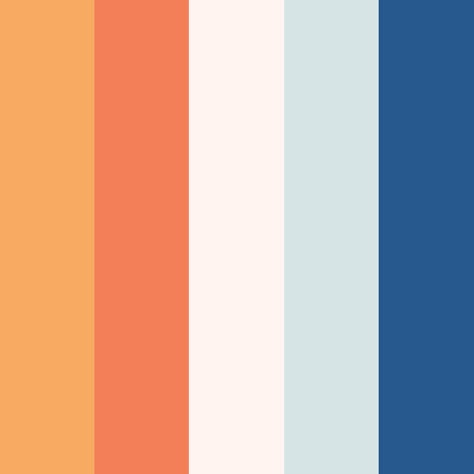 Blue And Orange Colour Palette, Blue Orange Color Palette, Blue And Orange Palette, Print Color Palette, Orange And Blue Color Palette, Orange Color Palette, Palette Blue, Orange Palette, Orange Color Palettes