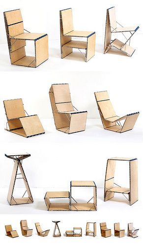 The Loop Chair Takes any shape or size | by LYNfabrikken Cardboard Chair, Perfect Apartment, Modular Chair, Folding Furniture, Smart Furniture, Cardboard Furniture, Multifunctional Furniture, Modular Furniture, Beautiful Chair