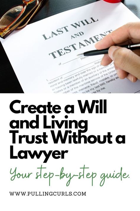 Wills And Trusts Outline, Living Trust Forms, Living Will, Trust Planning, Wills And Estate Planning, Living Will Template, Writing A Will, Life Organization Binder, Family Emergency Binder