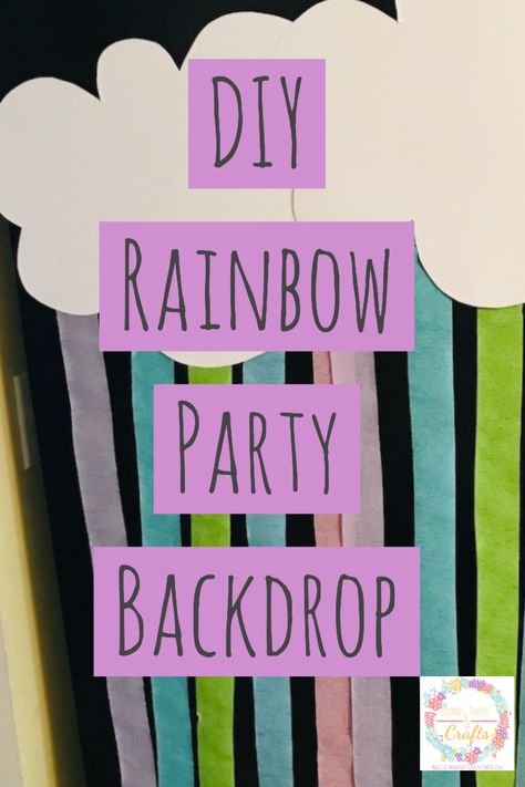 DIY Rainbow Party Backdrop Rainbow Party Backdrop, Pastel Theme Party, Pastel Rainbow Party, Horse Themed Party, Birthday Ideas For Kids, Rainbow Backdrop, Rainbow Theme Party, Rainbow Parties, Diy Party Ideas