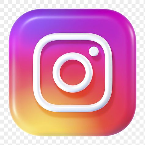 Icons For Social Media, 3d Instagram Icon, 3d Social Media Icons, Social Media Logos Icons Png, Mobile Icon Design, Instagram Logo Png, Íntagram Icon, Social Media Png, Instagram Png