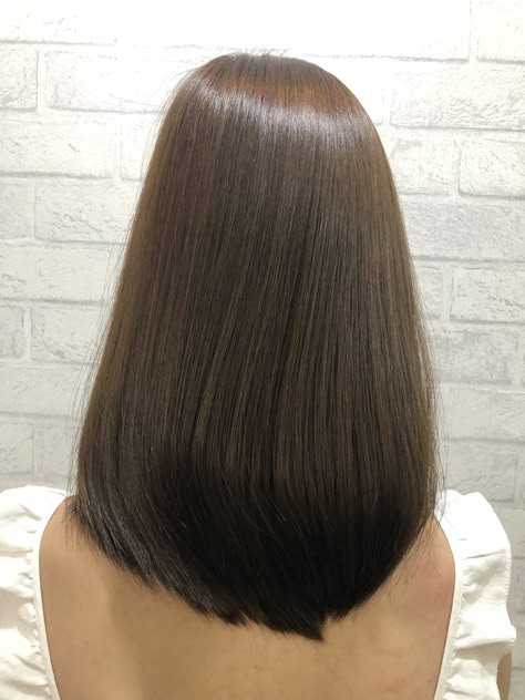 Silky Short Hair, Short Medium Hair, Dense Hair, Long Hair Images, Straight Hair Cuts, Long Silky Hair, Asian Short Hair, Long Bob Haircuts, Front Hair Styles