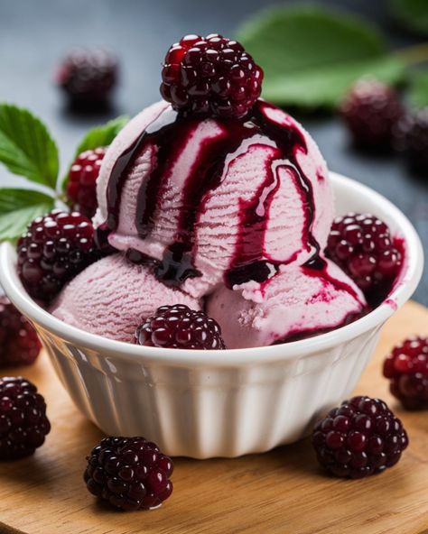 🍦 Blackberry Ice Cream 🍦 🍽️Indulge in the vibrant flavor of fresh or frozen blackberries with this creamy, homemade blackberry ice cream. The rich purple color and tangy sweetness make it the perfect summer dessert for fruity treat lovers! Ingredients: - 6 to 8 cups blackberries - 2 tablespoons lemon juice 🍋 - 1¼ cups granulated sugar 🍬 - 2 cups heavy cream 🥛 - 1½ cups half and half 🥛 Instructions: 1️⃣ Cook the Blackberries: In a saucepan, cook blackberries, sugar, and lemon juice... Blackberry Ice Cream, Fruity Treats, Half And Half, Rich Purple, Summer Dessert, Summer Desserts, Granulated Sugar, Heavy Cream, Lemon Juice