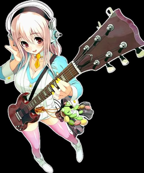 Super Sonico Fanart, Tsuji Santa, Sonico Chan, Gif Cute, Super Sonico, Cute Core, Things To Draw, Emo Scene, Discord Server