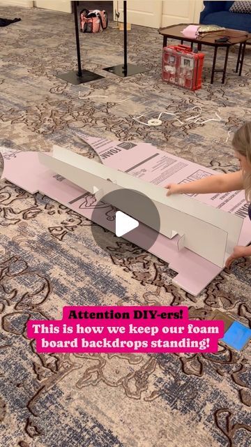 POP POP BALLOON on Instagram: "If you have ever decided to DIY your own foam board, there is a chance you forgot that you will need it to stand 🤣 . This is one of those projects where you are so focused on the actual prop or backdrop that you tend to forget the boring parts like the back . Not only have we used a variety of interesting items to prop up our boards, but we have shown up at events where clients have made their own and forgot about the “needing to to stand” part, and we’ve had to get really creative. . That’s when we decided to find a stand that anyone could use, could be stored flat and would be light weight.  . That’s where our these cardboard stands come in!  . These are a must have if you’re going to DIY your own props or backdrops.  . This is an indoor only option since How To Make A Cardboard Cutout Stand Up, Stage Props Diy Cardboard Boxes, Foam Backdrop Stand, Foam Board Wall Panels Diy, Diy Large Party Props, How To Make Foam Board Stand Up, Diy Cardboard Stand, Birthday Props Diy, How To Make Backdrop Stand