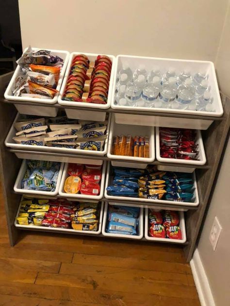 Organization Fridge, Organization Pantry, Snack Organizer, House Organisation, Kitchen Organization Pantry, Kitchen Organization Diy, Organization Storage, Fridge Organization, Organization Diy