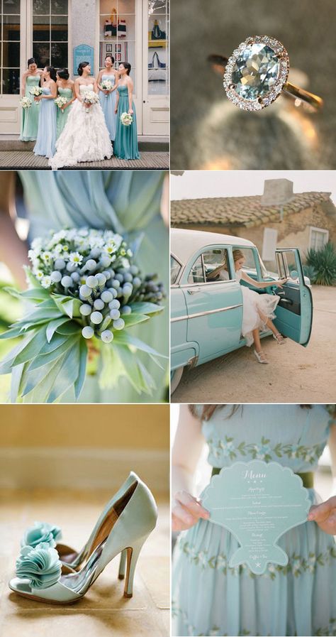 Aquamarine And Emerald Wedding Colors, Aqua Beach Wedding, Aqua Marine Wedding Theme, Mint Blue Wedding Theme, Sea Foam Green Wedding Theme, Aquamarine Wedding Theme, Sea Foam Wedding, Mint Blue Wedding, Robin Egg Blue Wedding