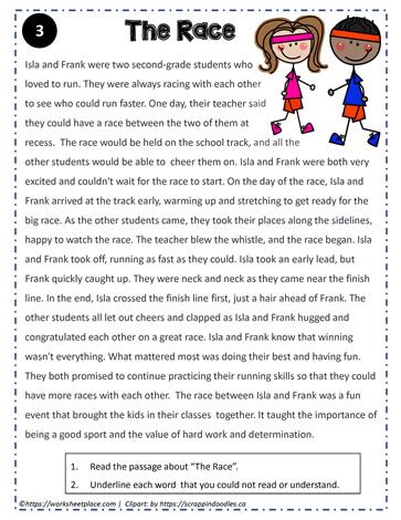 Third Grade Reading Worksheets, Third Grade Reading Comprehension, Third Grade Reading, 3rd Grade Reading, Reading Worksheets, Reading Passages, Google Apps, The Race, How To Run Faster