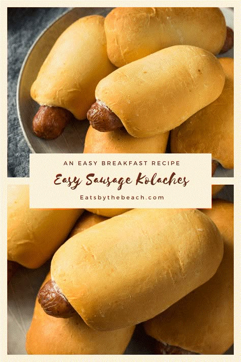 Healthy Kolache Recipe, How To Make Kolaches Easy, Kalochies Sausage, Homemade Kolache Dough, Diy Kolaches, Texas Kolaches Recipe Easy, Diy Kolaches Easy, Homemade Kolaches Sausage, Sausage Kolache Recipe Easy