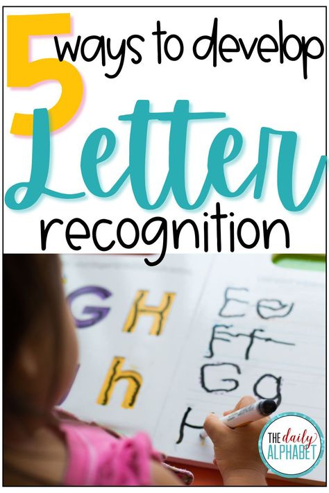 Helping Kindergarteners Learn Letters, Kindergarten Letter Recognition Activities, Small Group Letter Recognition Activities, Letter Review Activities Kindergarten, Pre Kindergarten Letter Activities, Teaching Letter Recognition Kindergarten, Science Of Reading Letter Recognition, Fun Way To Learn Letters, Hands On Letter Recognition Activities