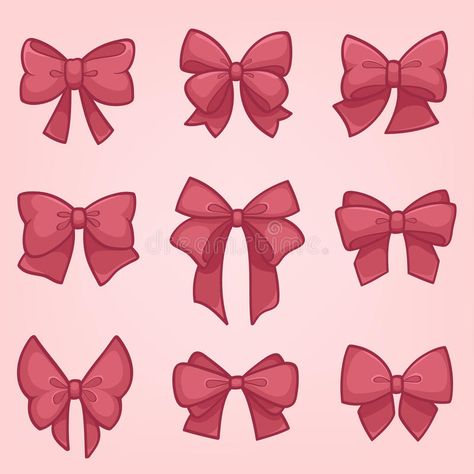 Art Refence, Kids Cheerleading, Bow Drawing, Pink Drawing, Tattoo Diy, Bow Art, Bow Tattoo, Diy Tattoo, Gift Ribbon