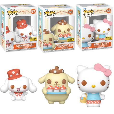 Hello Kitty Funko Pop Collection, Hello Kitty And Friends Stuff, Anime Funko Pop Collection, Kirby Funko Pop, Cute Funko Pops, Sanrio Funko Pop, Anime Funko Pop, Hello Kitty Funko Pop, Hello Kitty Vinyl