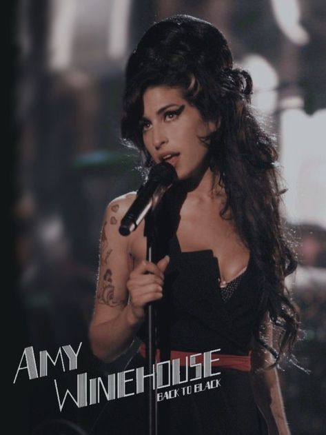 Back To Black Amy Winehouse, Amy Winehouse Poster, Amy Winehouse, Back To Black, Winter Outfits, Music, Hair, Black