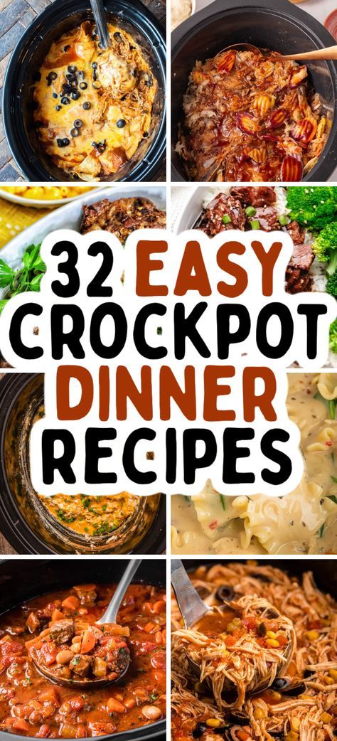 Slow Cooker Dinner Recipes – From a healthy crockpot chicken to a juicy slow cooker beef, these are the best crockpot dinner ideas to make a on a daily basis. These crock pot dinner ideas are the perfect solution for busy weeknights! Sunday crockpot meals, crockpot dinners, crockpot beef, crock pot dinner ideas, slow cooker dinner ideas, cheap family dinner recipes, cheap meals, budget friendly dinner recipes, cheap dinner recipes, kid friendly dinner ideas, crock pot meals for a family. Fast Crock Pot Meals Dinner, One Pot Meal Crockpot, Non Chicken Crockpot Meals, Slow Cook Dinner Ideas, Large Group Crockpot Meals, Crock Pot Supper Ideas, Crock Pot Fall Recipes, Crockpot Main Dishes, Week Night Dinner Ideas Families