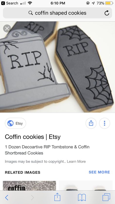 Tombstone Cookies Royal Icing, Coffin Cookies Royal Icing, Tombstone Cookies Decorated, Coffin Cookies Decorated, Coffin Sugar Cookies, Rip Cookies, Gravestone Cookies, September Cookies, Halloween Cut Out Cookies