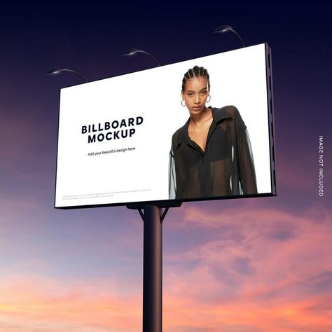 Realistic billboard mockup design | Premium Psd #Freepik #psd #billboard #advertisment #advertising-design #bill-board Bill Board Design Idea, Billboard Banner Design, Creative Billboard Design Ideas, Creative Billboard, Set Design Photography, Bill Board, Office Wall Design, Vision 2025, Billboard Mockup