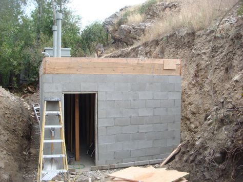 The rough opening for the blast door Fall Out Shelter, Storm Cellar, Storm Shelters, Root Cellars, Tornado Shelter, Underground Bunkers, Underground Shelter, Fallout Shelter, Storm Shelter