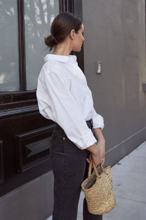 Oversized Button Down Shirt Outfit, Spring Outfits With Jeans, Botas Western, Minimalistic Outfits, Ripped Jeggings, Cooler Style, Outfits With Jeans, Oversized Button Down Shirt, Elegante Casual